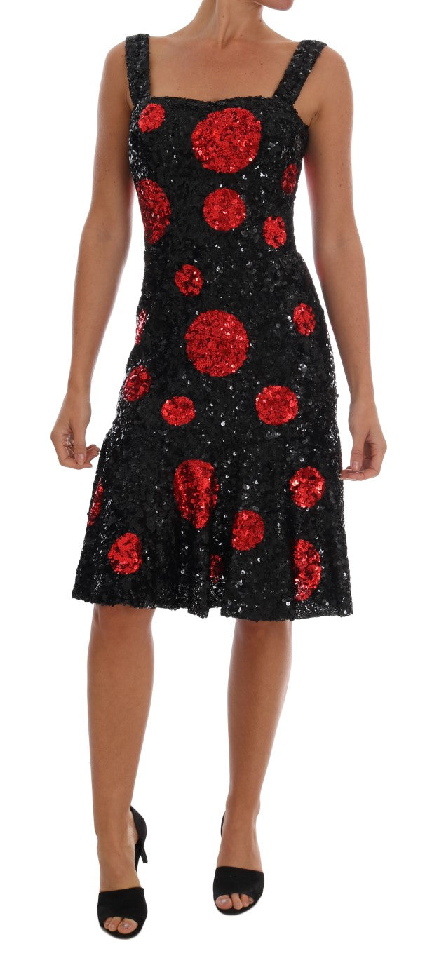 Elegante jurk met polkadots