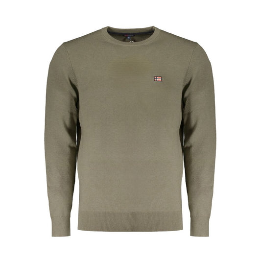 Green Wool Men Sweater