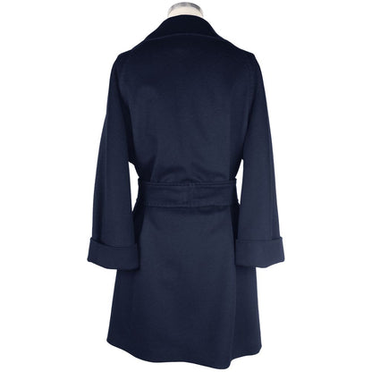 Blue Wool Vergine Jackets & Coat