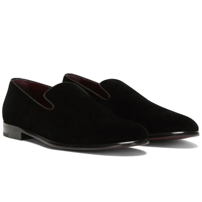 Black Cotton Loafer