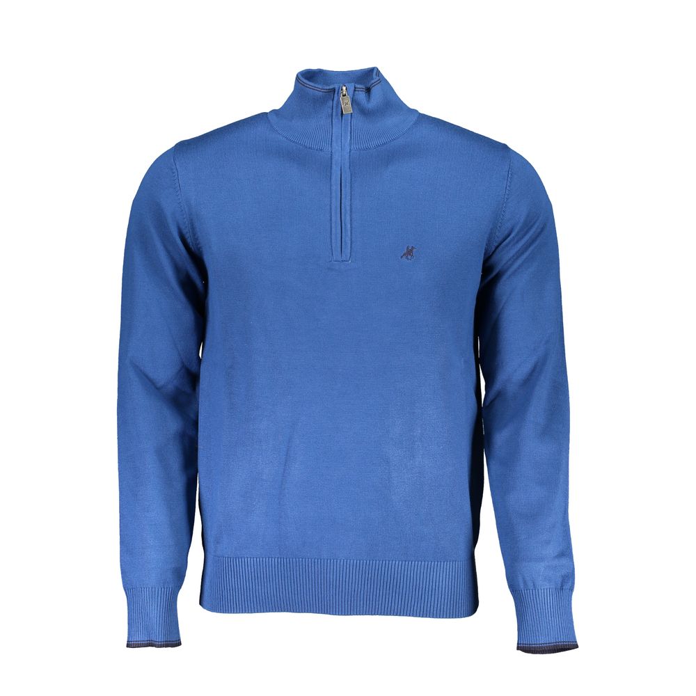 Blue Nylon Sweater