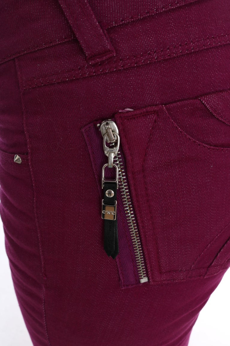 Elegant Purple Super Slim Jeans