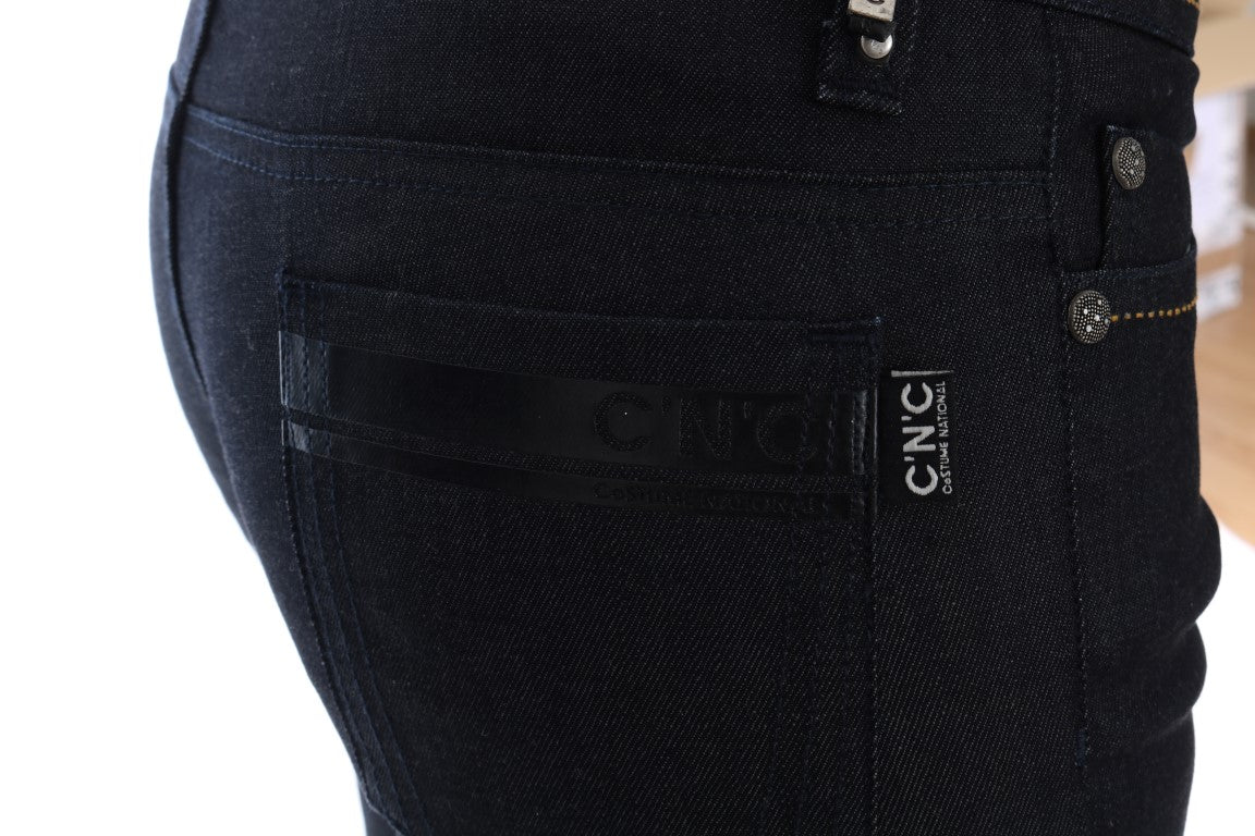 Chic Dark Blue Super Slim Fit Jeans