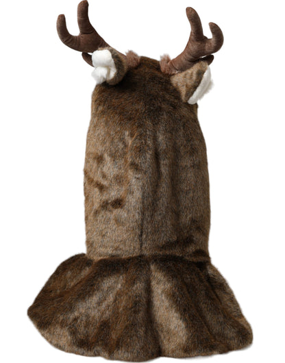 Brown Deer Faux Fur Whole Head Hat