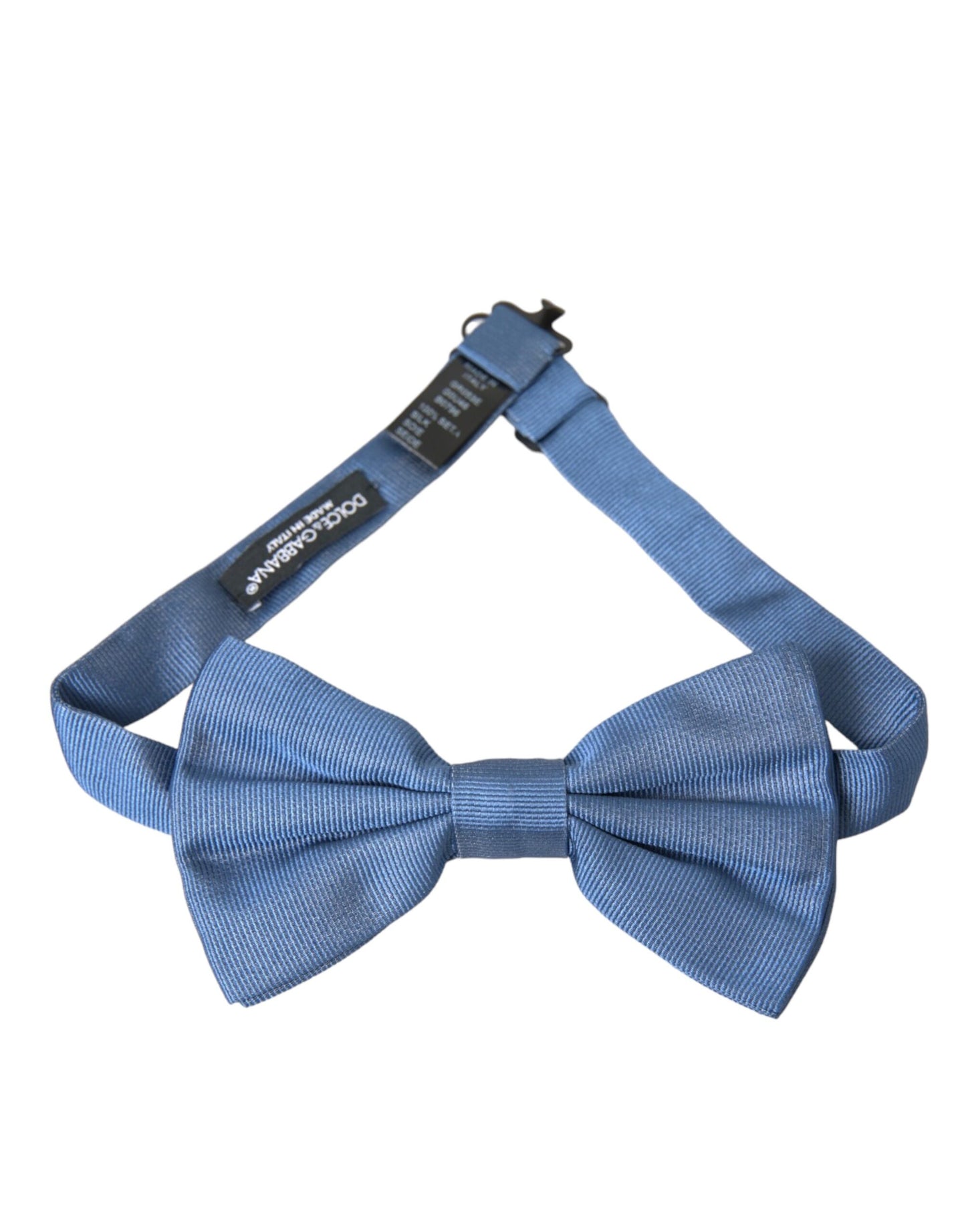 Blue Silk Adjustable Neck Men Bow Tie