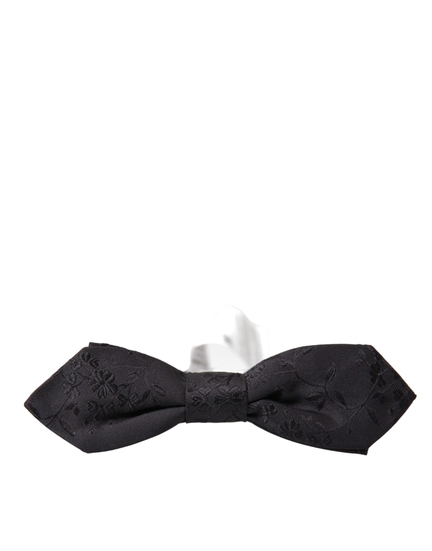 Black Silk Adjustable Neck Men Bow Tie