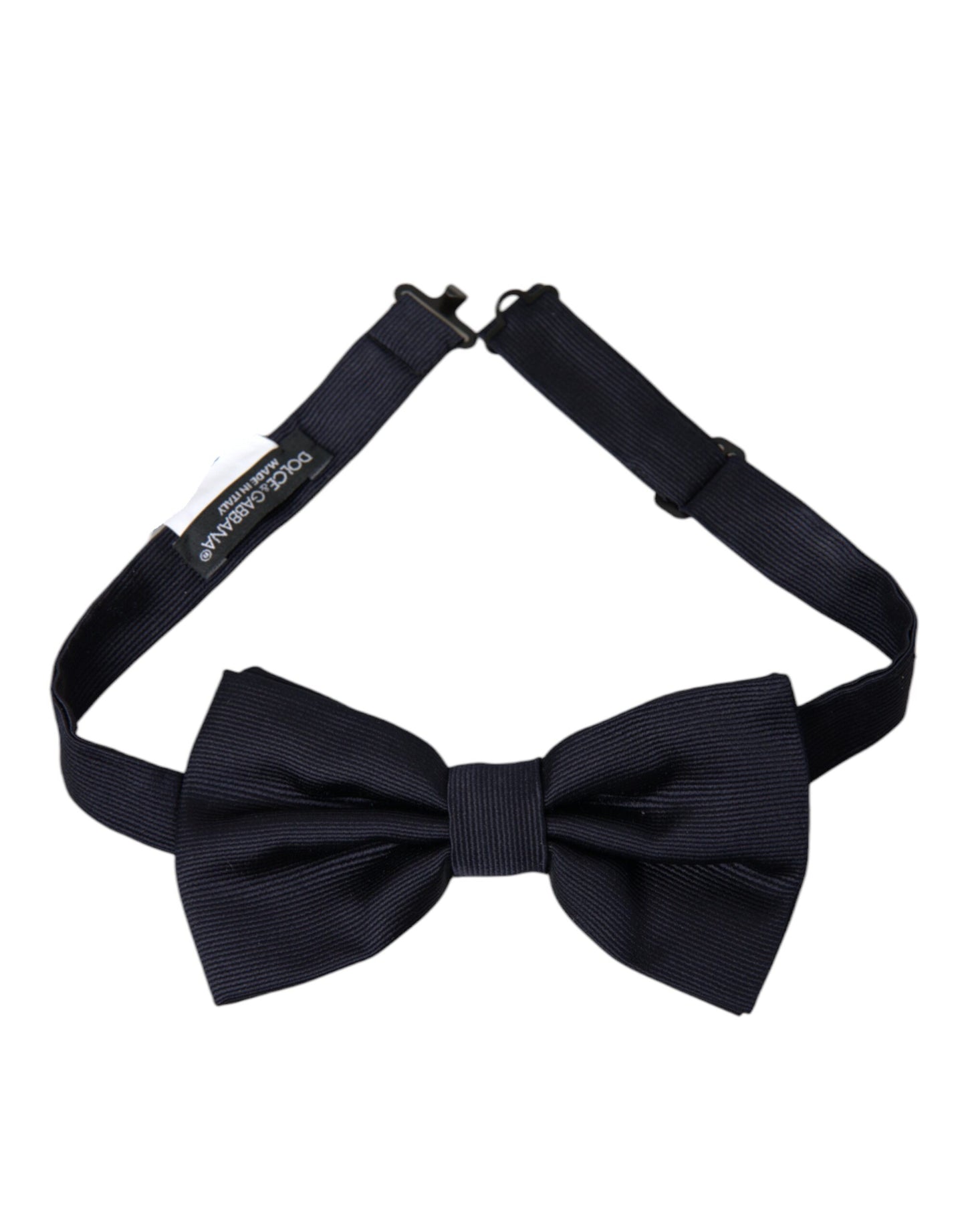 Black Silk Adjustable Neck Men Bow Tie