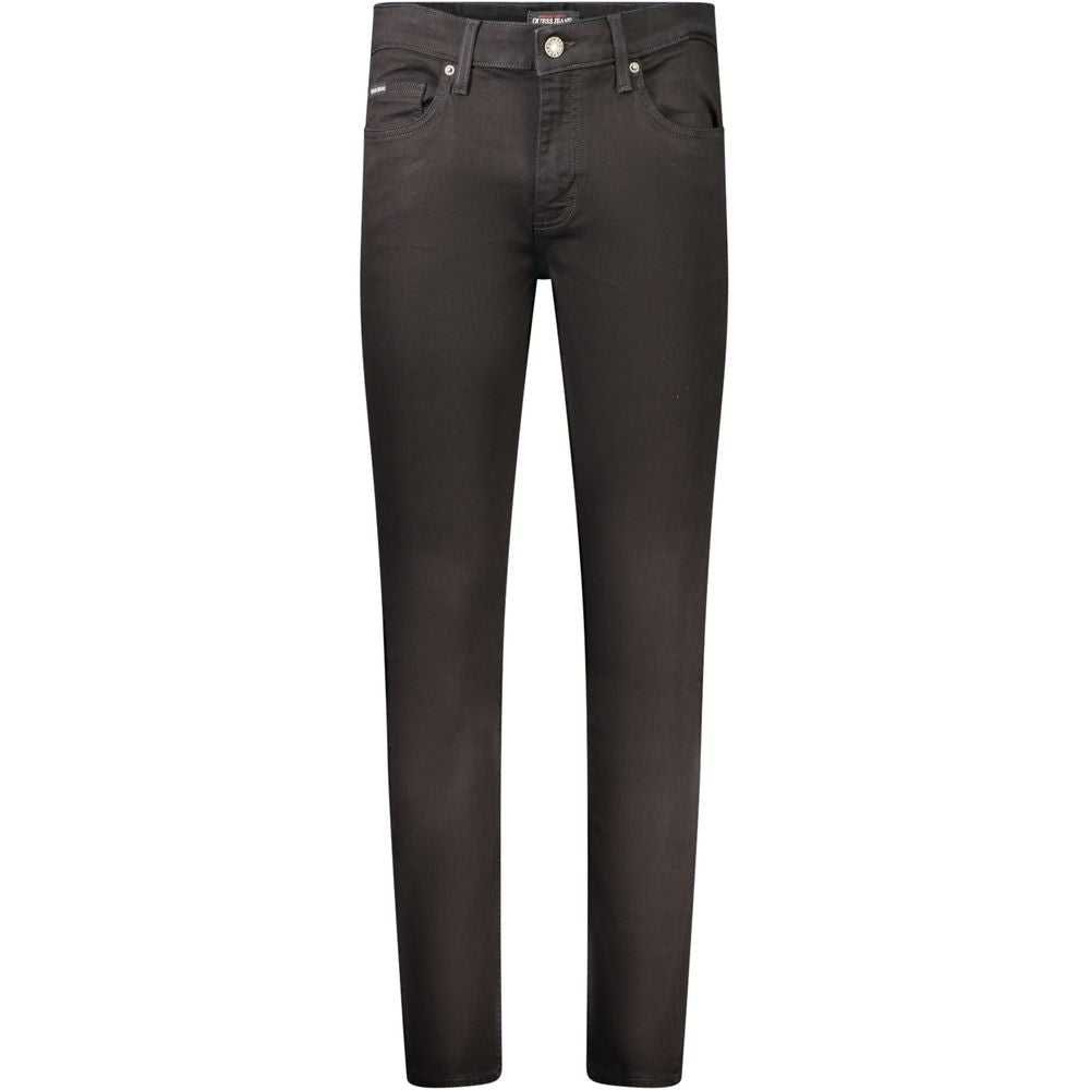 Black Cotton Jeans & Pant