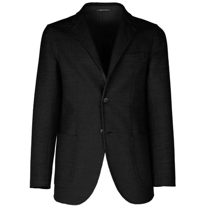 Black Wool Vergine Blazer