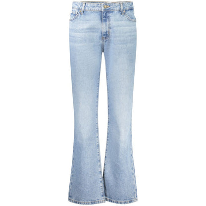 Light Blue Cotton Jeans & Pant