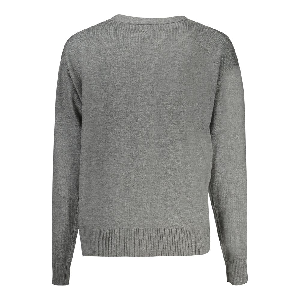 Gray Polyester Sweater