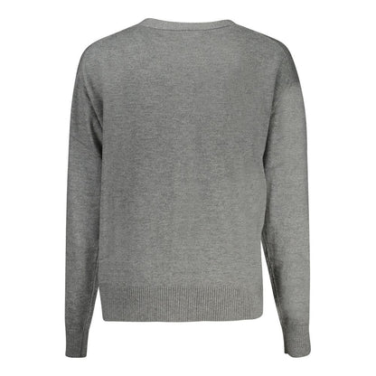 Gray Polyester Sweater