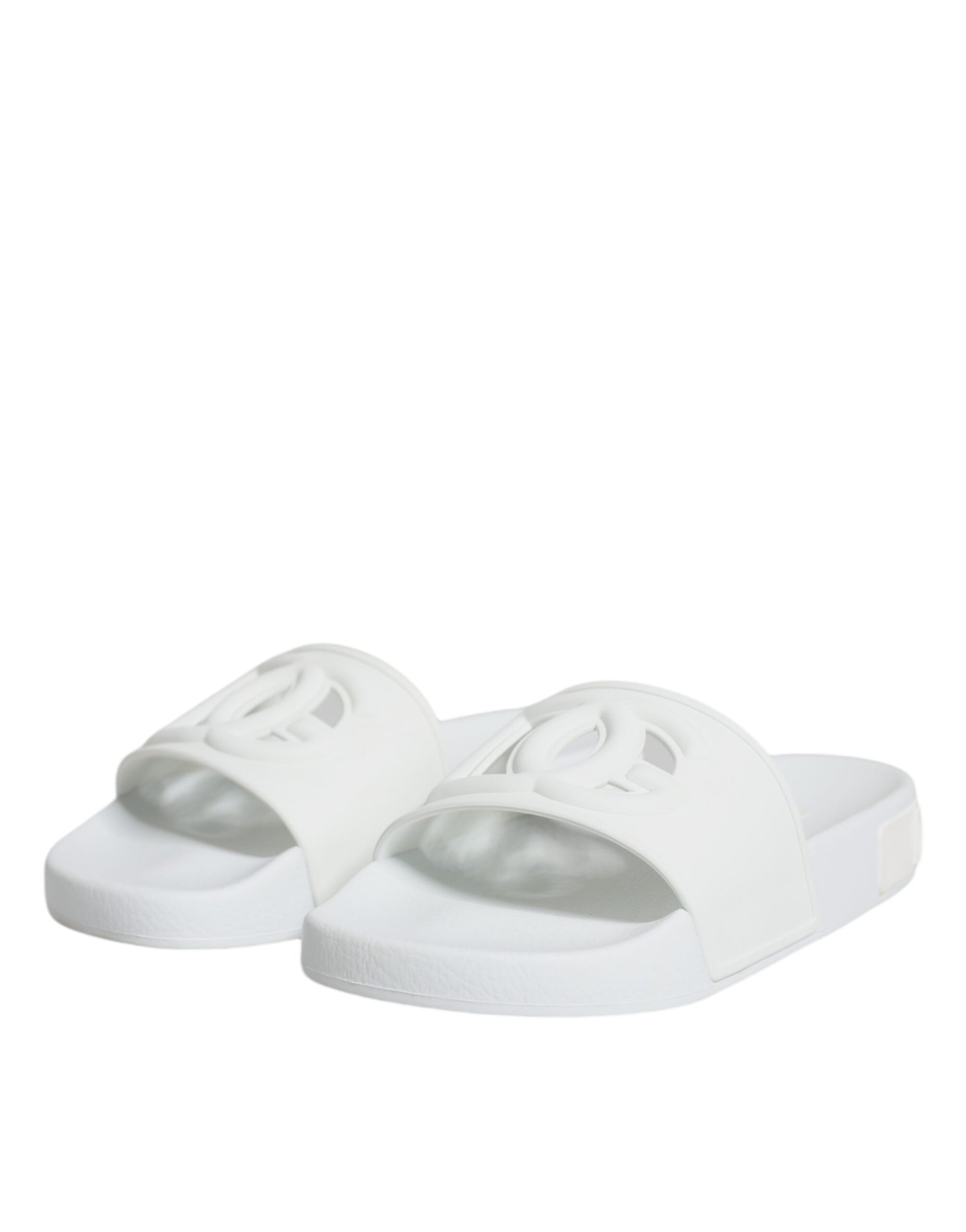 White Rubber Slides Sandals Beachwear Shoes