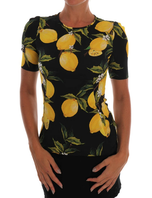 Blusa de seda con estampado de limones sicilianos