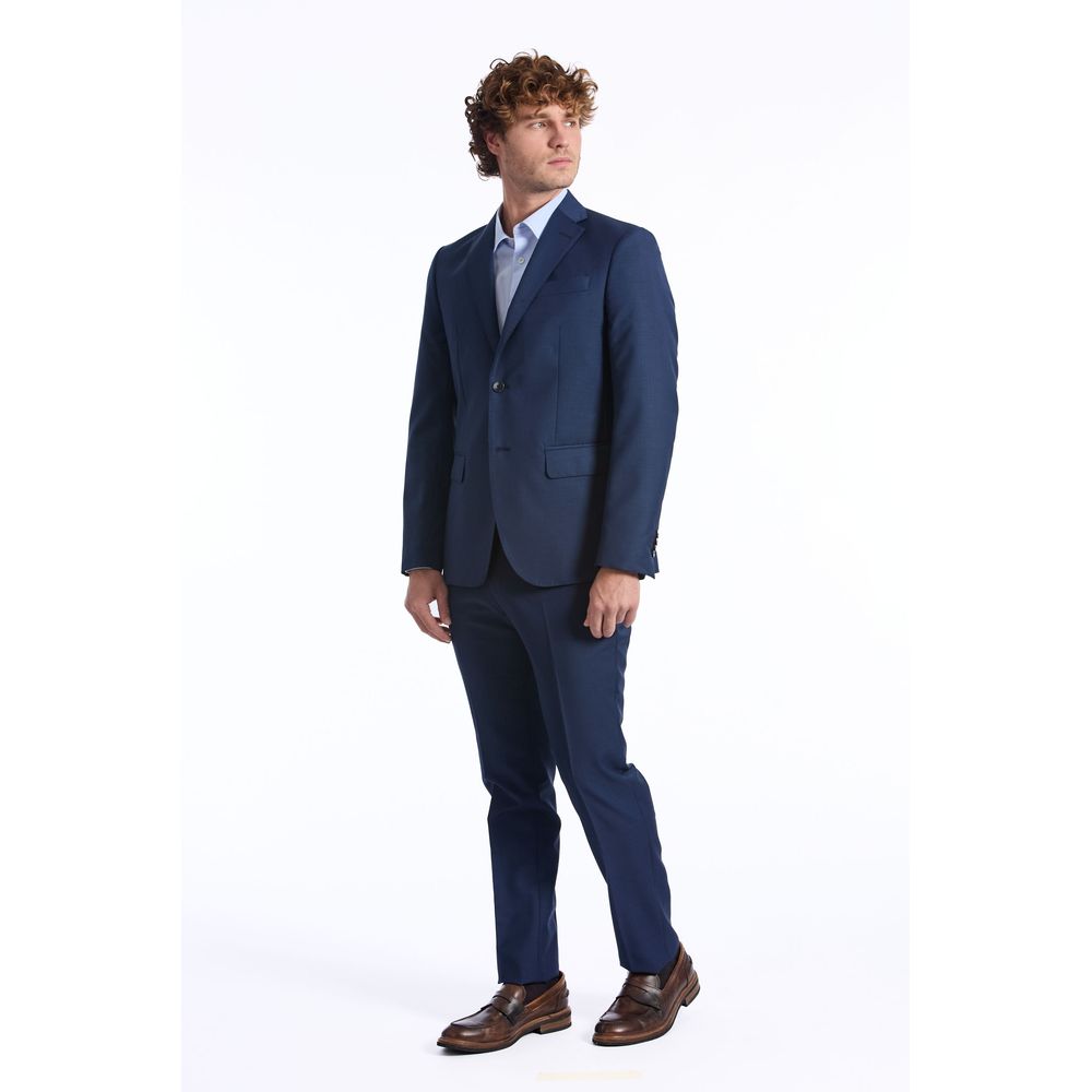 Blue Wool Suit