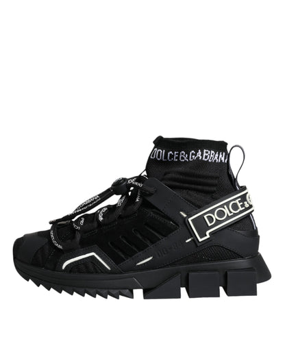 Black Sorrento Socks Logo Sneakers Shoes