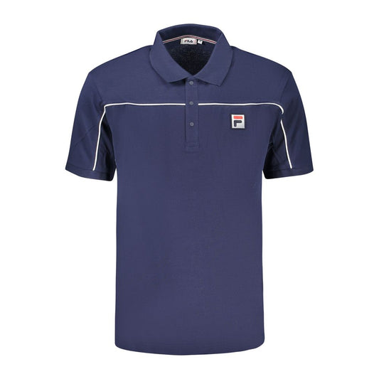 Blue Cotton Polo Shirt