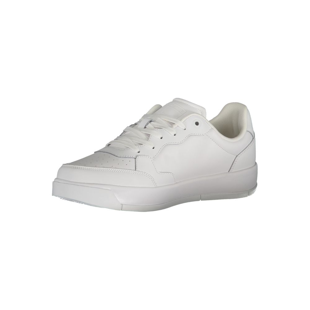 White Polyester Sneaker