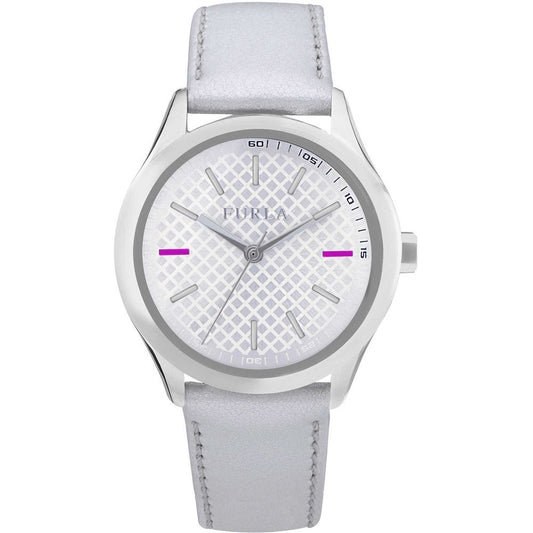 White Leather Watch