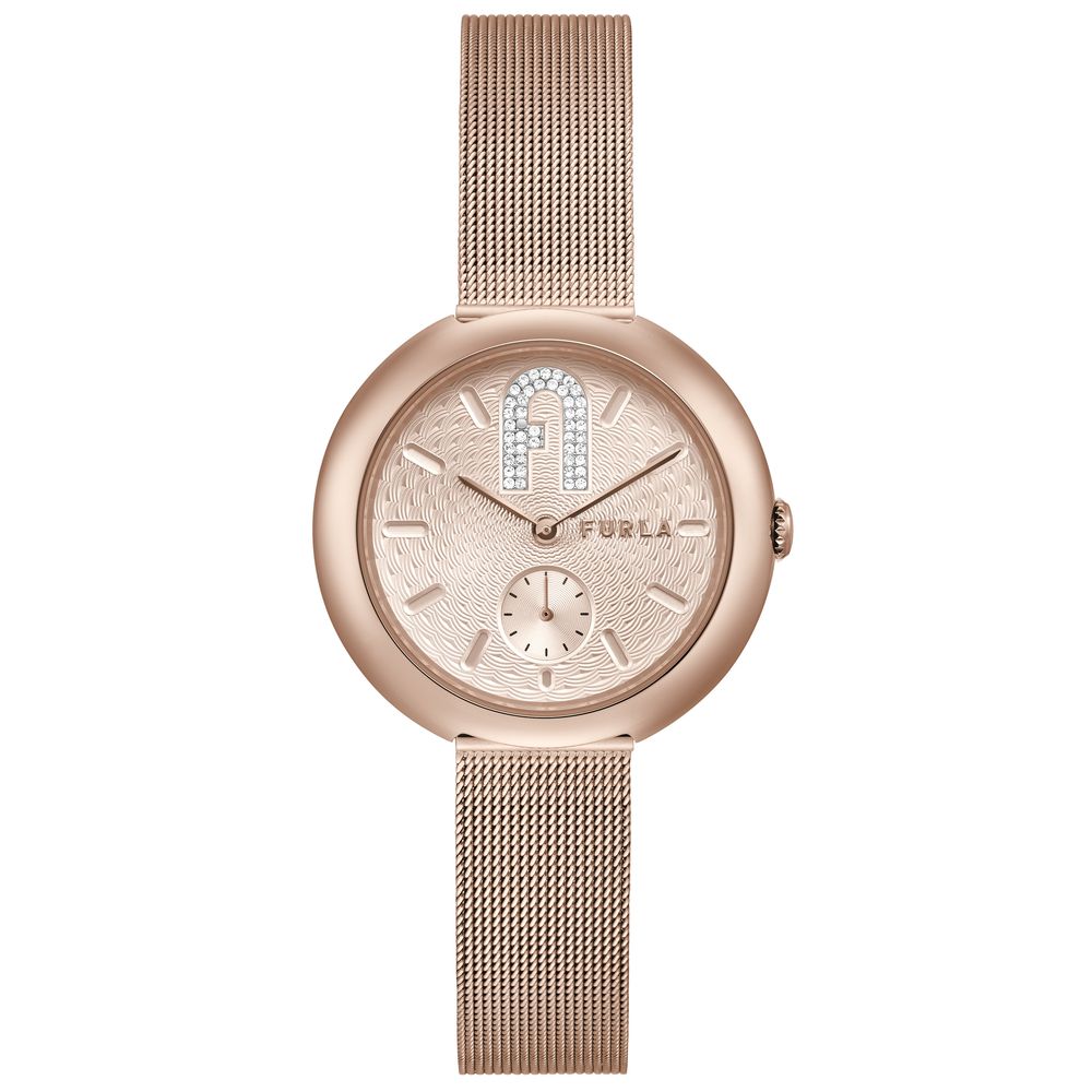 Pink Stainless Steel Watch