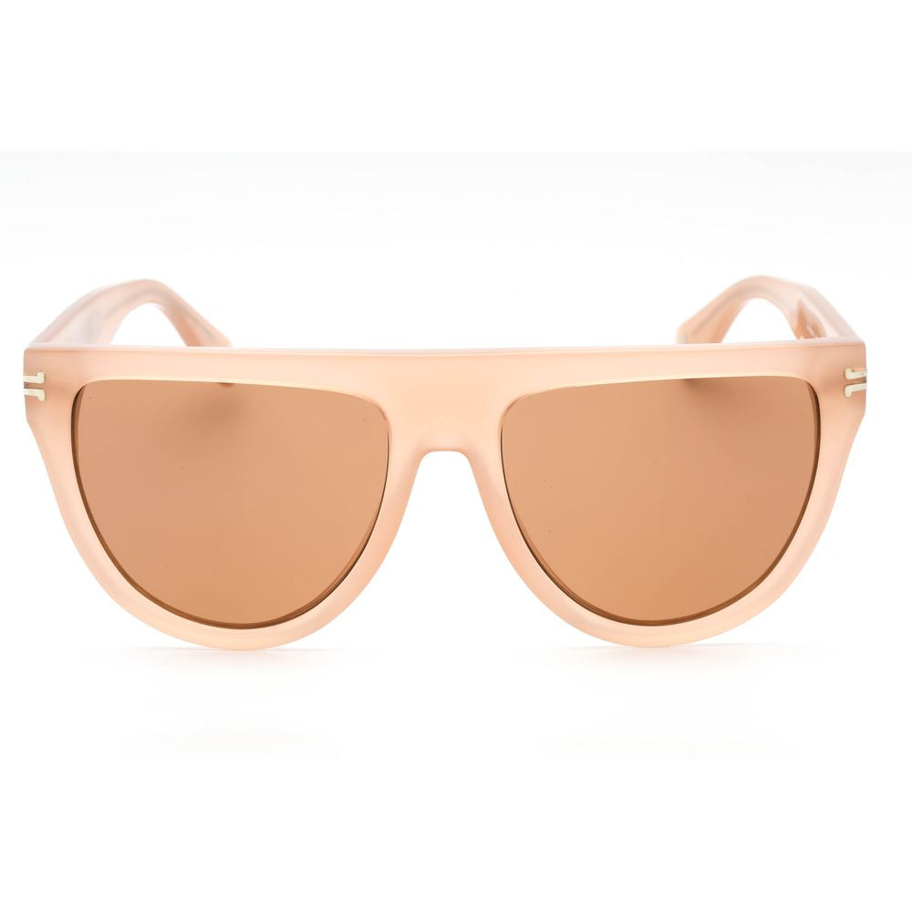 Beige Plastic Sunglasses