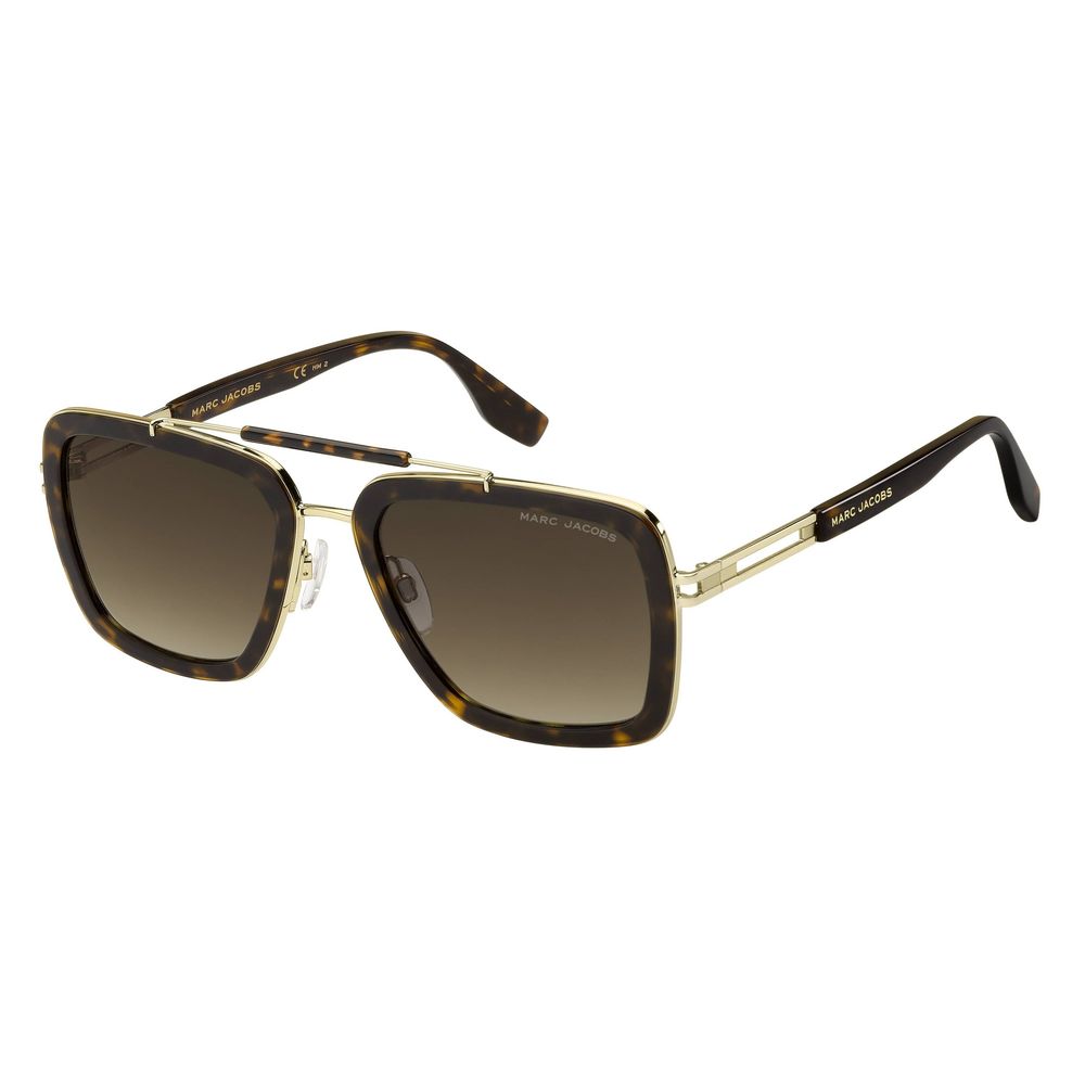 Brown Metal Sunglasses