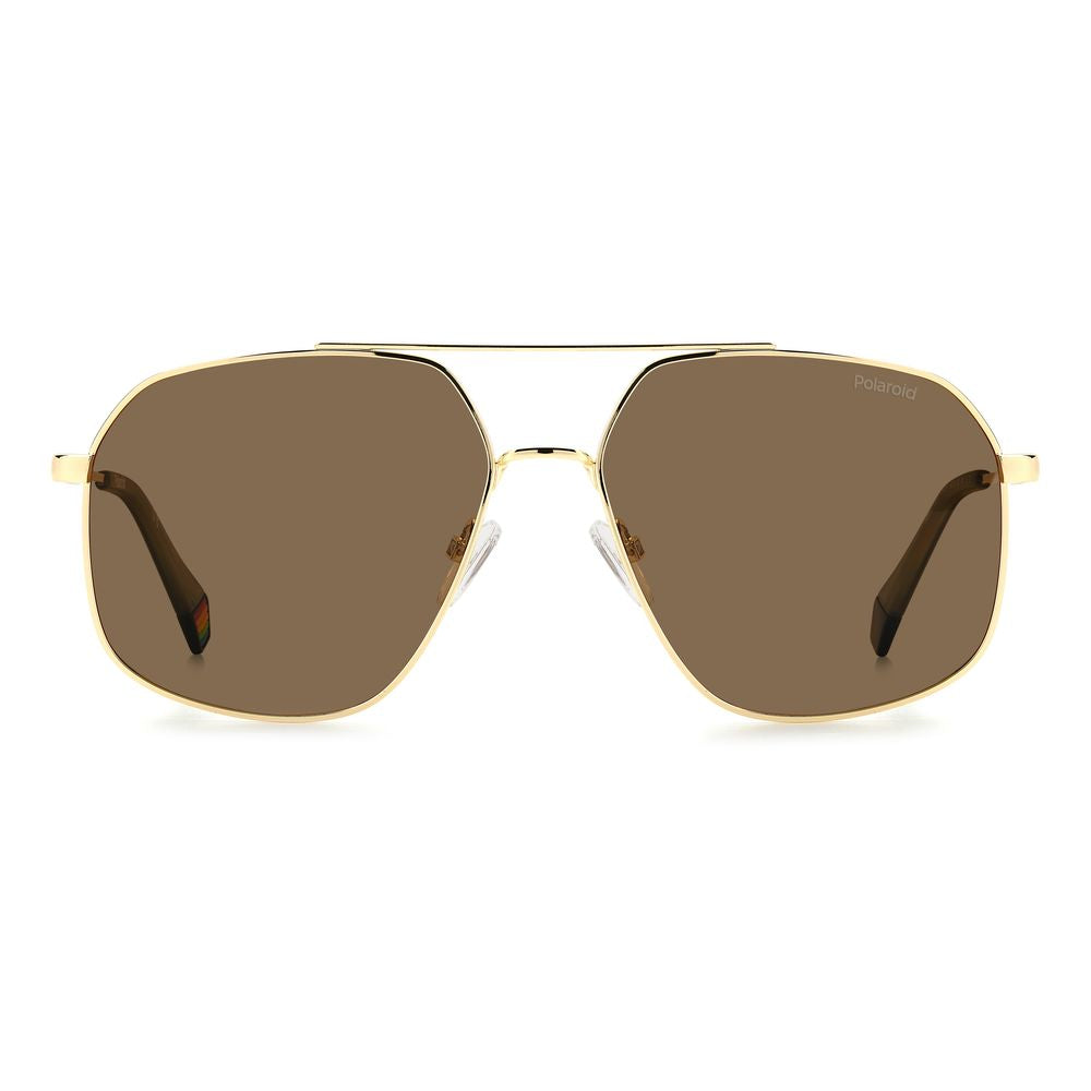 Gold Stainless Steel Sunglasses