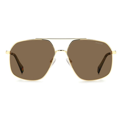 Gold Stainless Steel Sunglasses