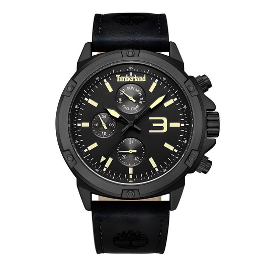 Black Leather Watch