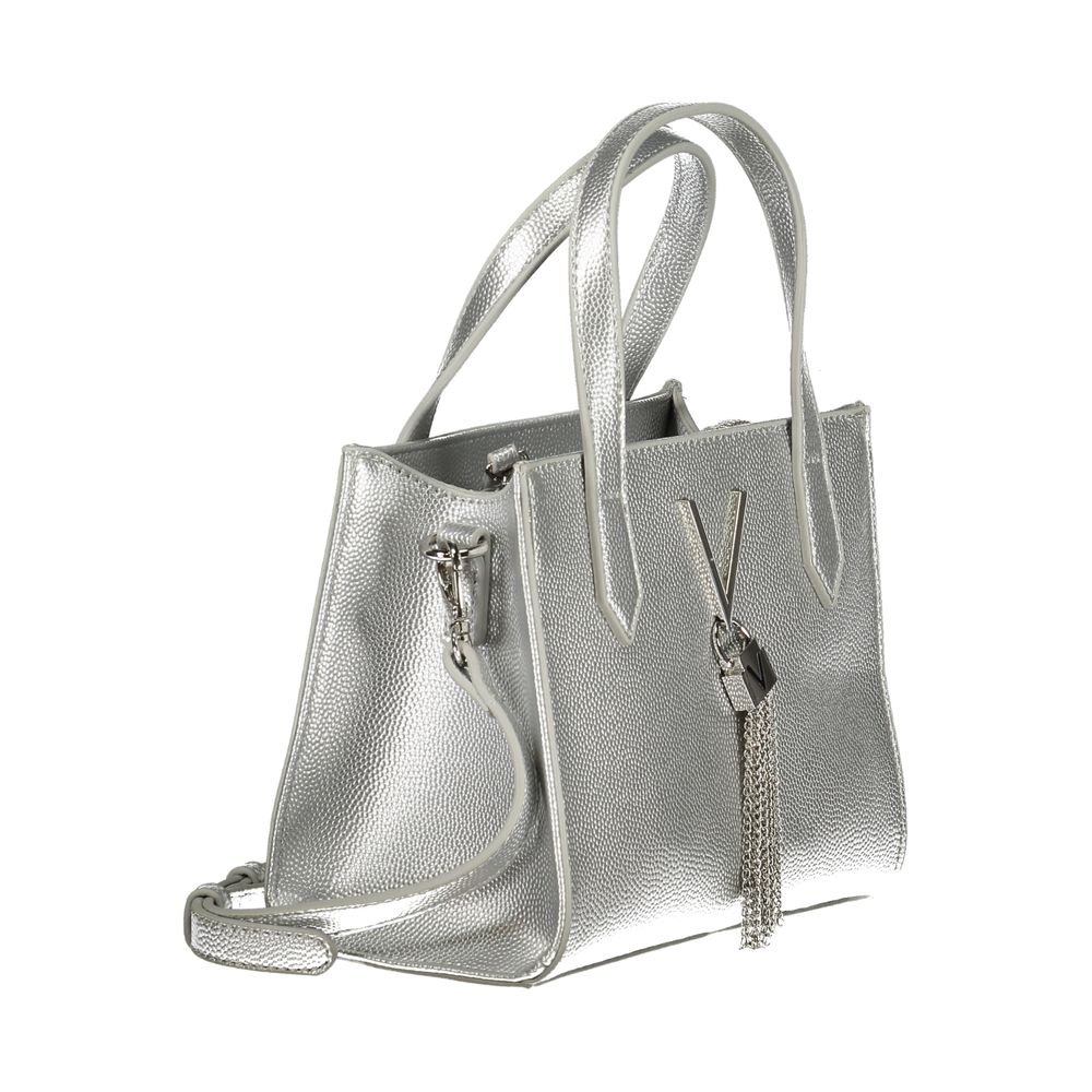 Silver Polyethylene Handbag