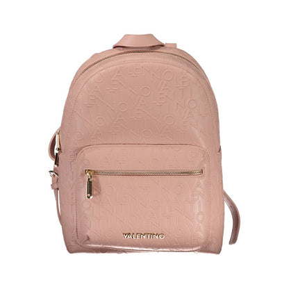 Pink Polyethylene Backpack