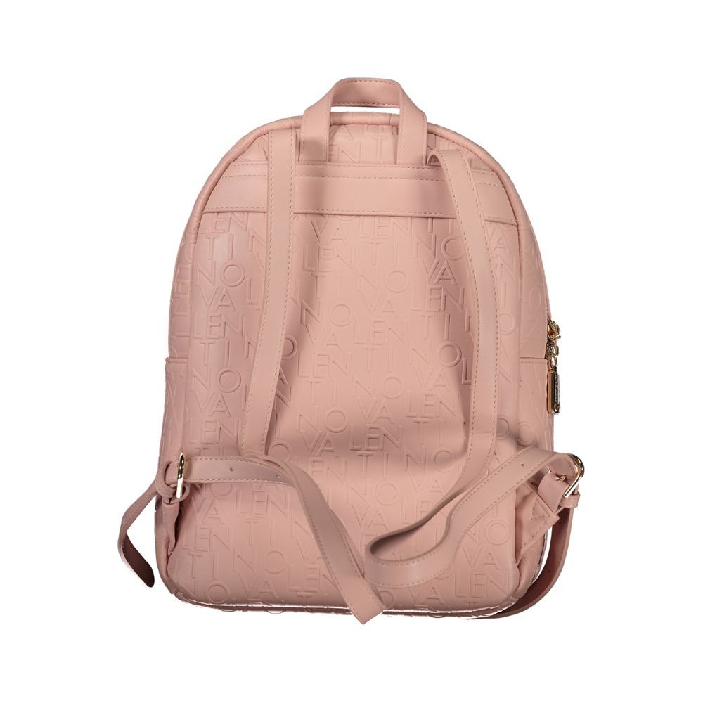 Pink Polyethylene Backpack