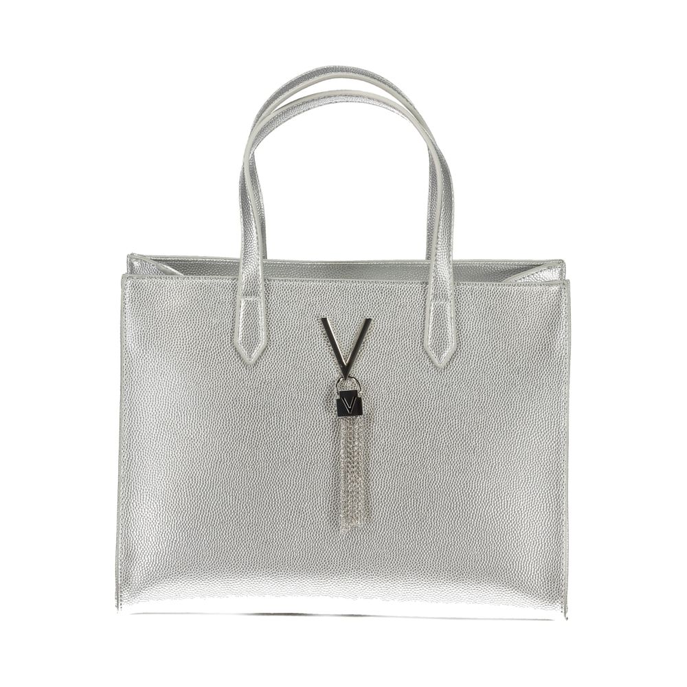 Silver Polyethylene Handbag