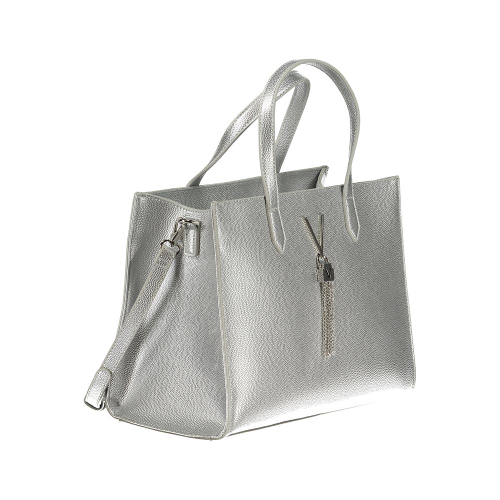 Silver Polyethylene Handbag