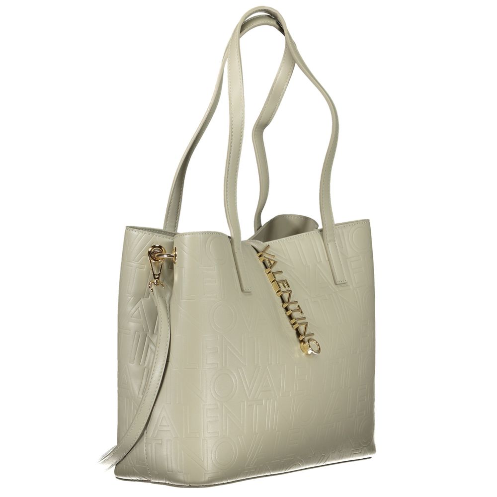 Gray Polyethylene Handbag