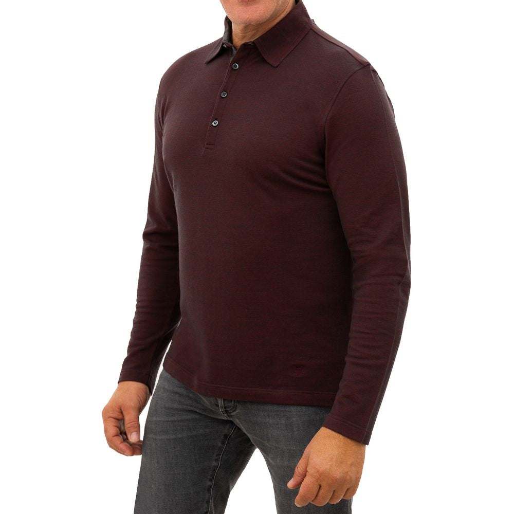 Bordeaux Wool Polo Shirt