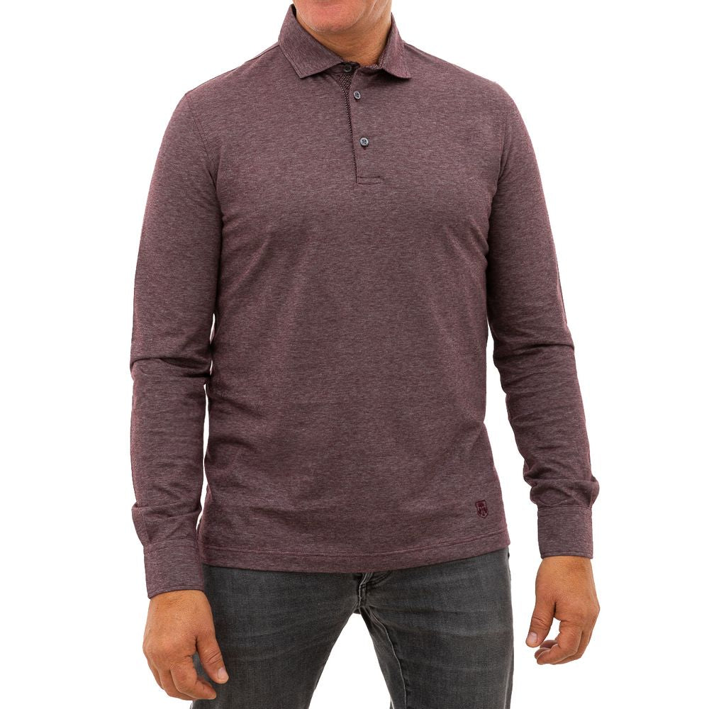 Purple Cotton Polo Shirt