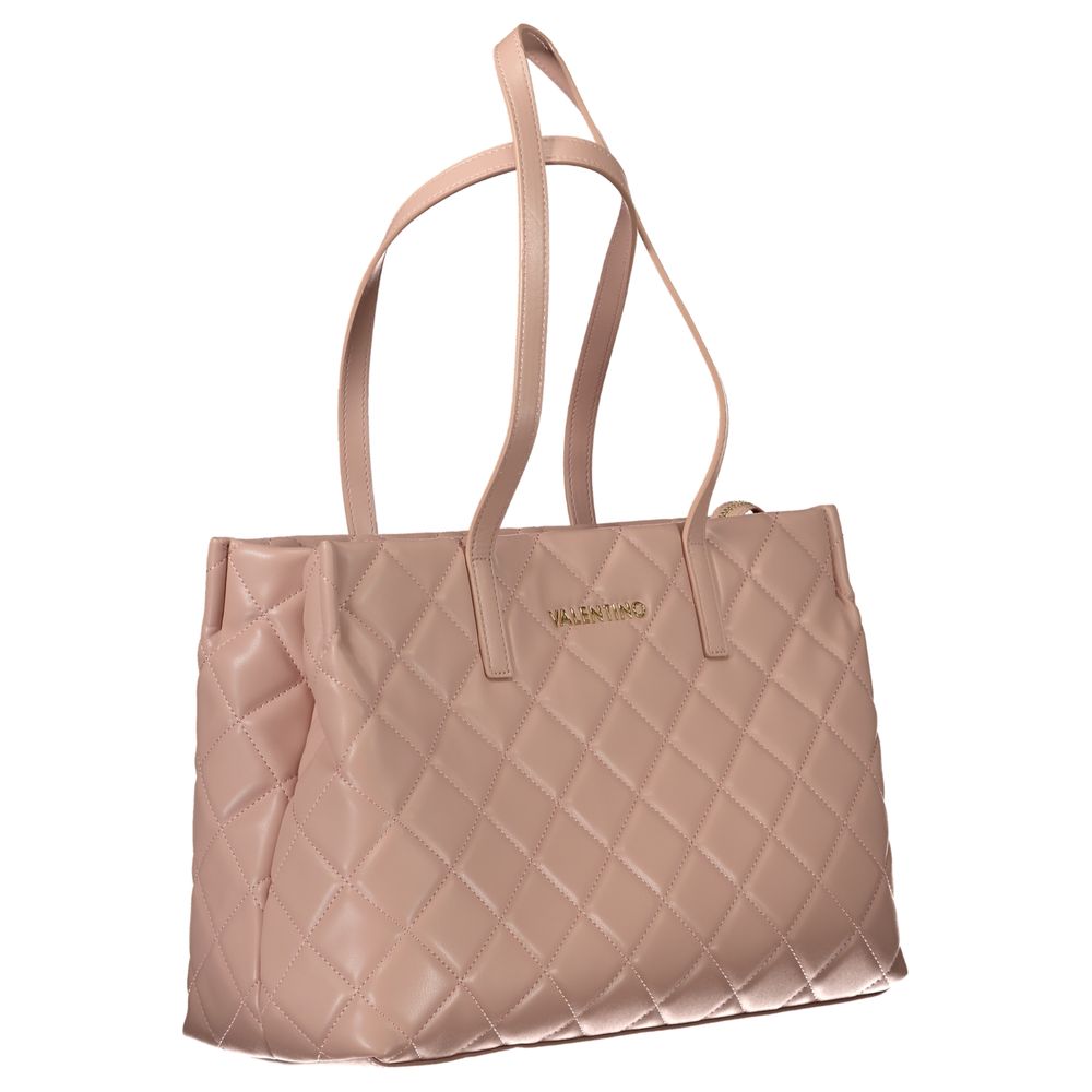 Pink Polyethylene Handbag