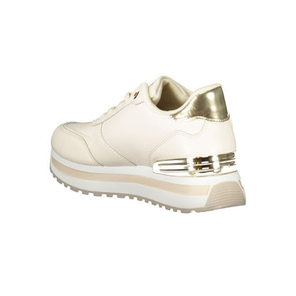 Beige Polyester Sneaker