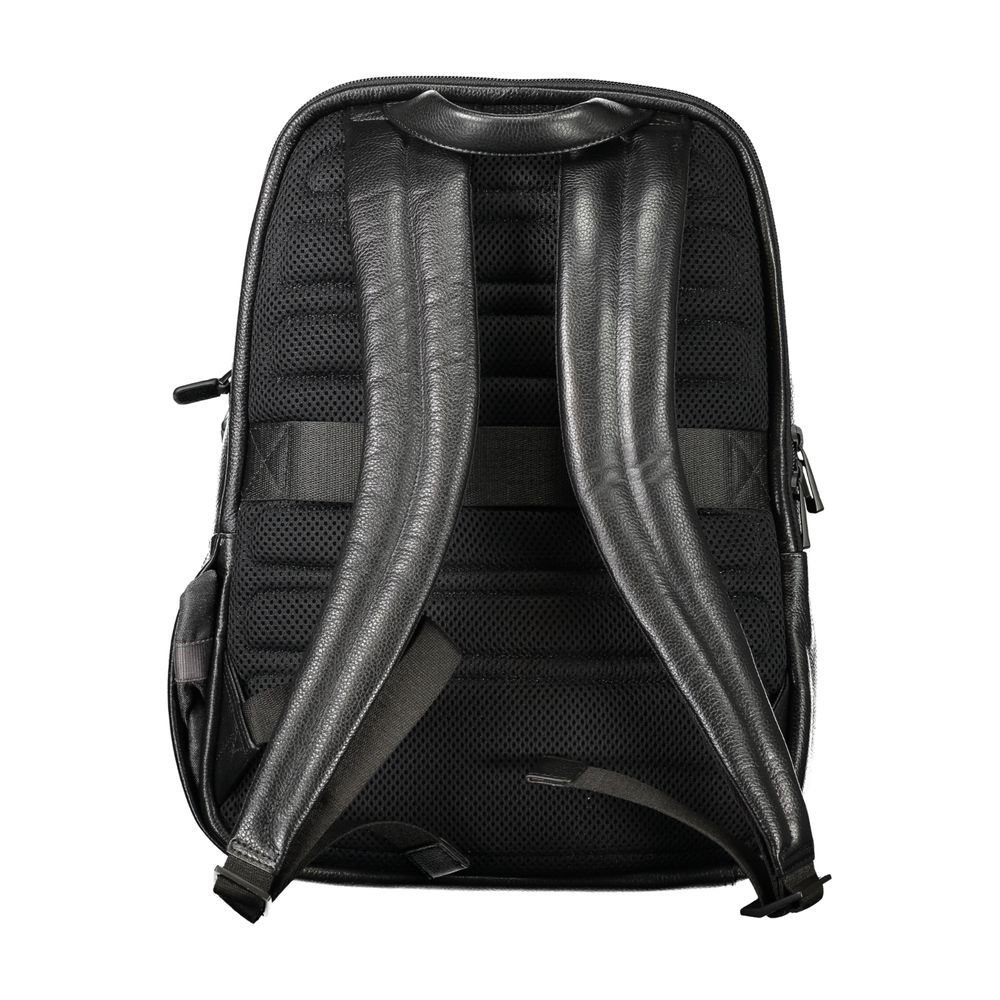 Black Leather Backpack