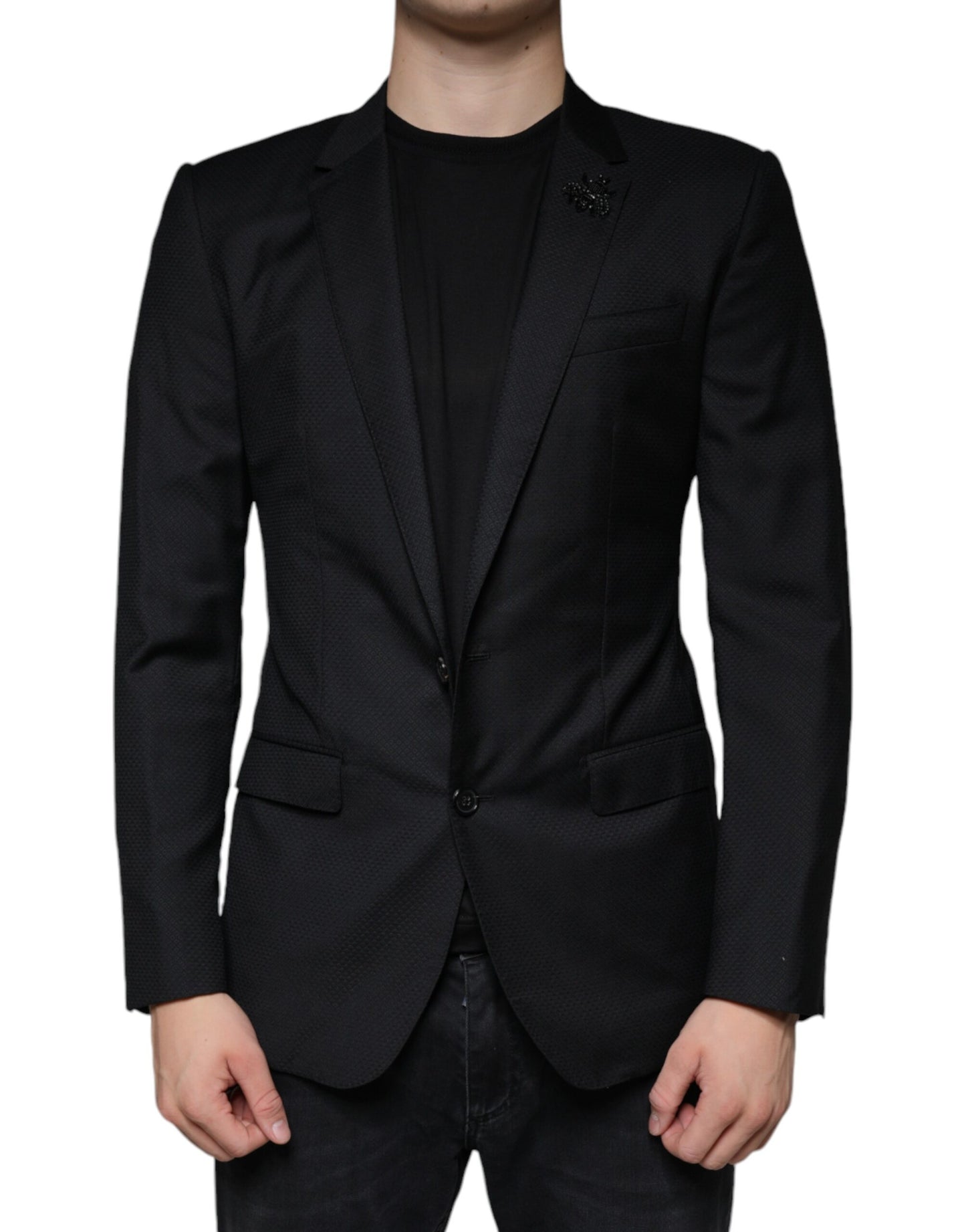 Black MARTINI Bee Single Breasted Blazer