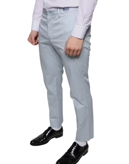 Light Blue Cotton Dress Pants