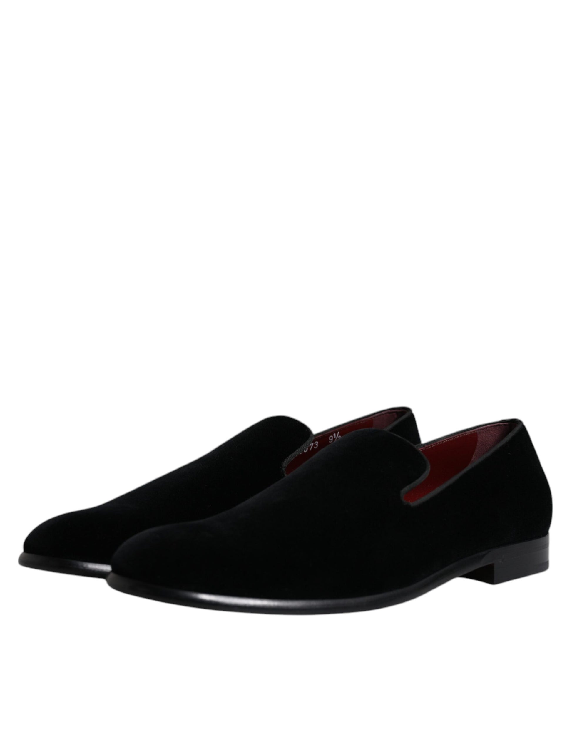 Black Suede Leather Slippers Loafers Shoes