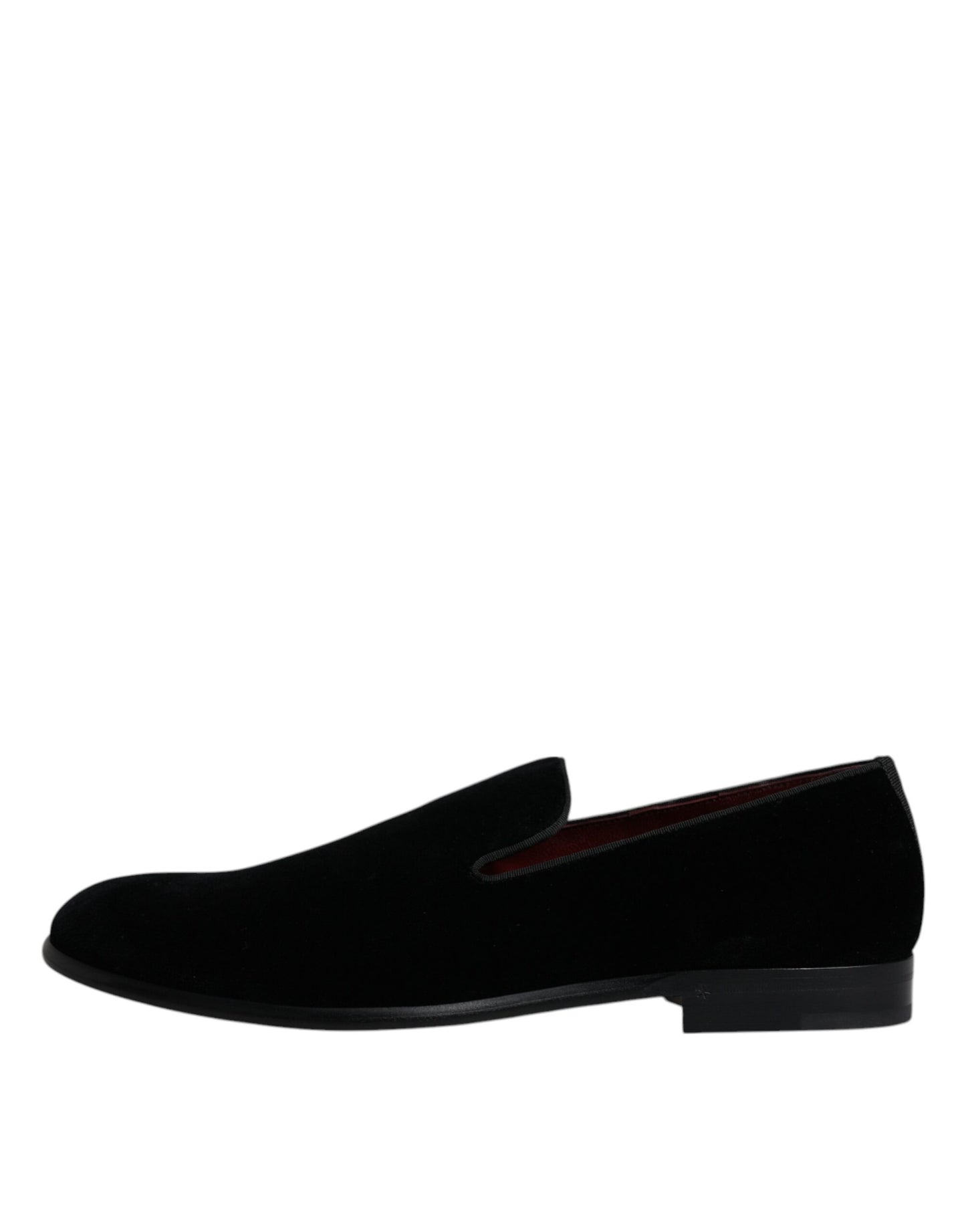 Black Suede Leather Slippers Loafers Shoes