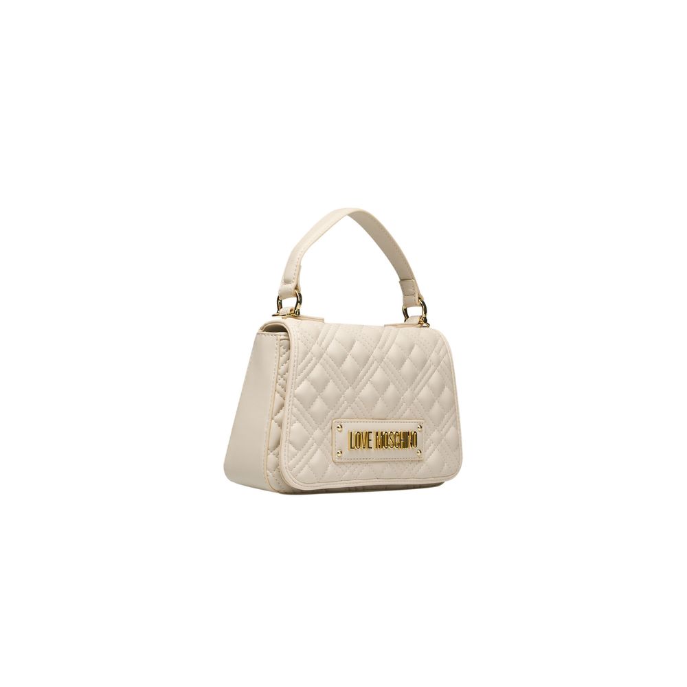 Beige Polyethylene Handbag