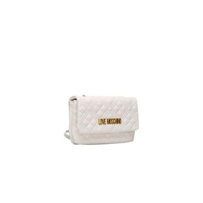 White Polyethylene Crossbody Bag