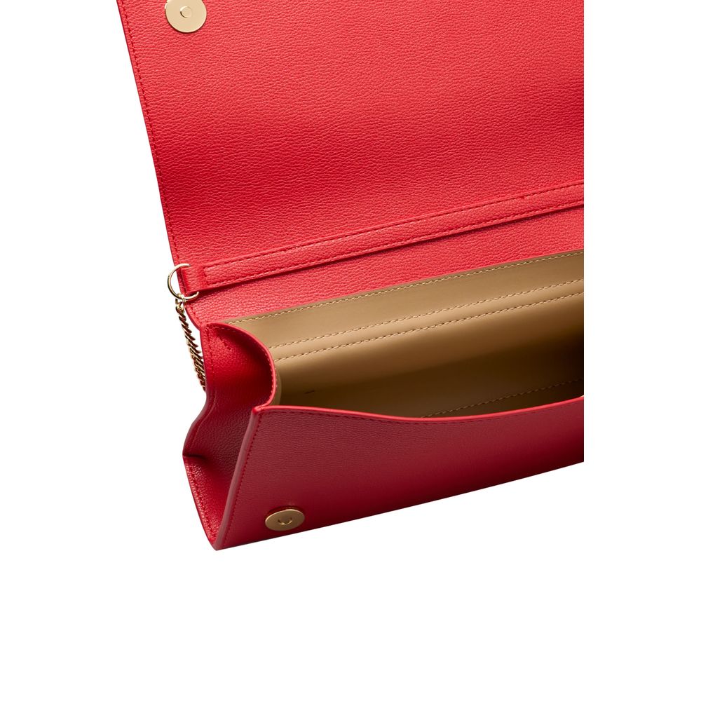 Red Polyethylene Crossbody Bag