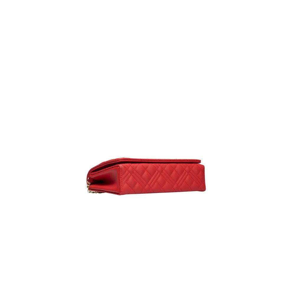 Red Polyethylene Crossbody Bag