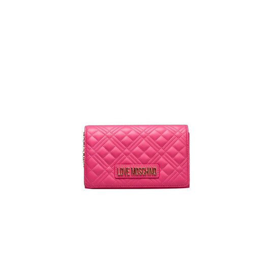 Fuchsia Polyethylene Crossbody Bag