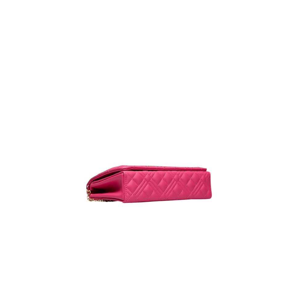 Fuchsia Polyethylene Crossbody Bag